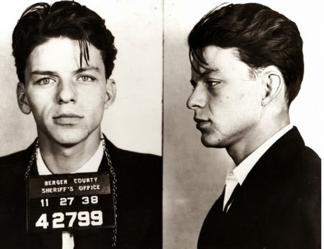 Frank Sinatra Was Arrested By The Bergen County, New Jersey Sheriff In 1938 And Charged With Carrying On With A Married Woman (Yes, You Could Get Popped For That Back Then). The Charge Was Later Changed To Adultery, And Eventually Dismissed.