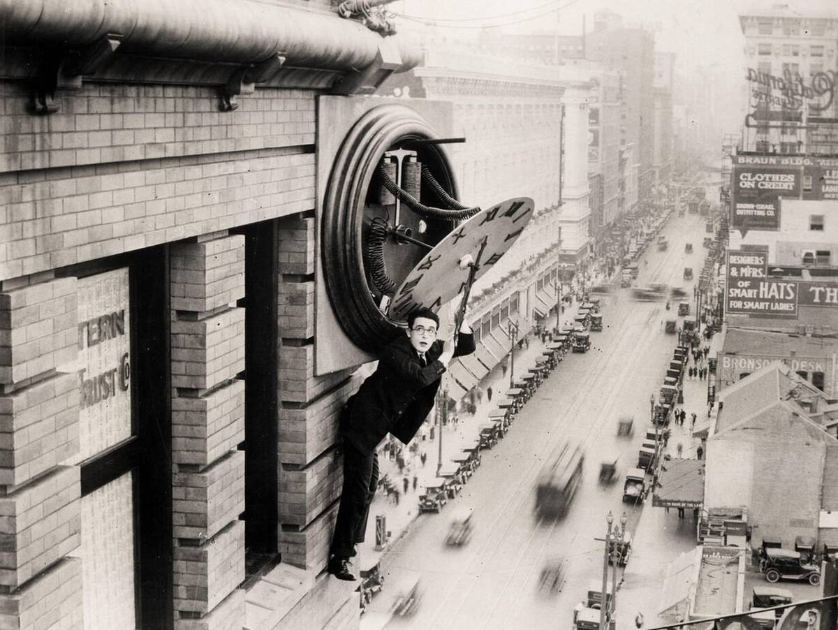 Harold Lloyd In The Film Safety Last!, 1923