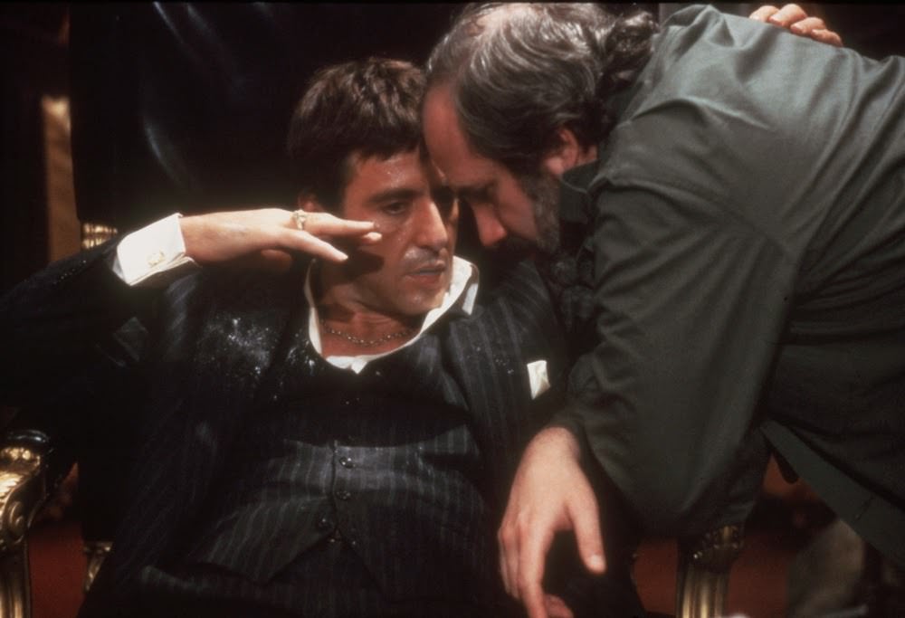 Al Pacino And Brian De Palma On Set, Scarface, 1983