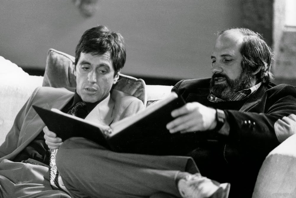 Al Pacino And Brian De Palma Perusing The Shooting Script, Scarface, 1983
