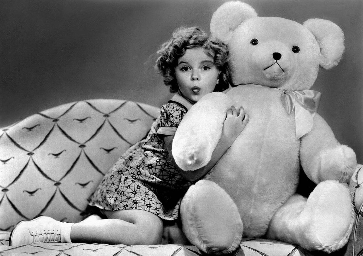 Shirley Temple With A Teddy Bear, 1934