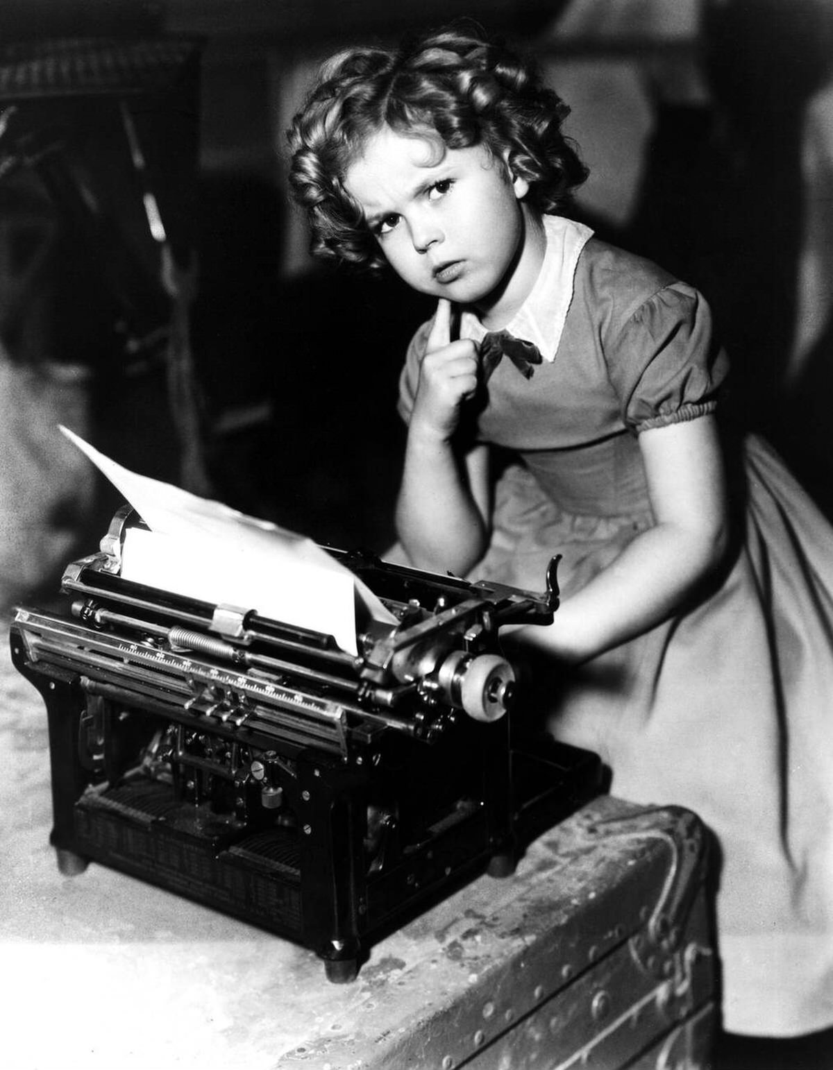 Shirley Temple With A Typewriter, 1936