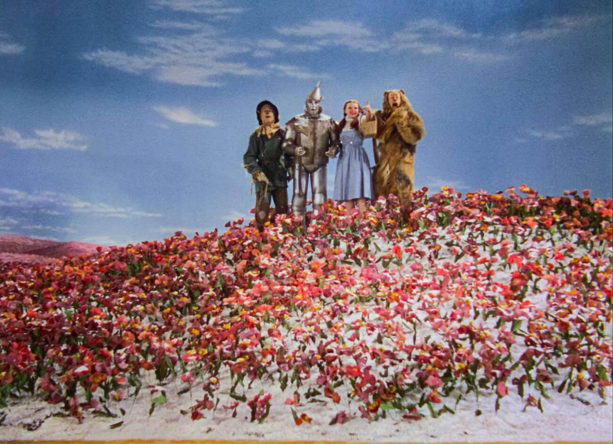 Judy Garland, Ray Bolger, Jack Haley, And Bert Lahr In A Scene From The Film, The Wizard Of Oz, 1939