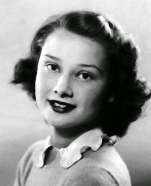 Audrey Hepburn’s Photograph From Her British Passport, 1946.