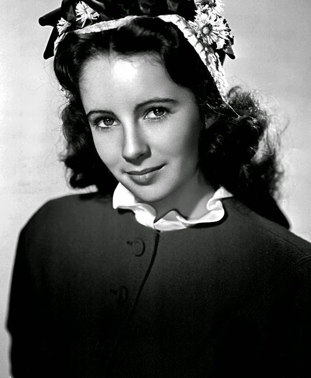 Portrait Of Elizabeth Taylor In 1945.