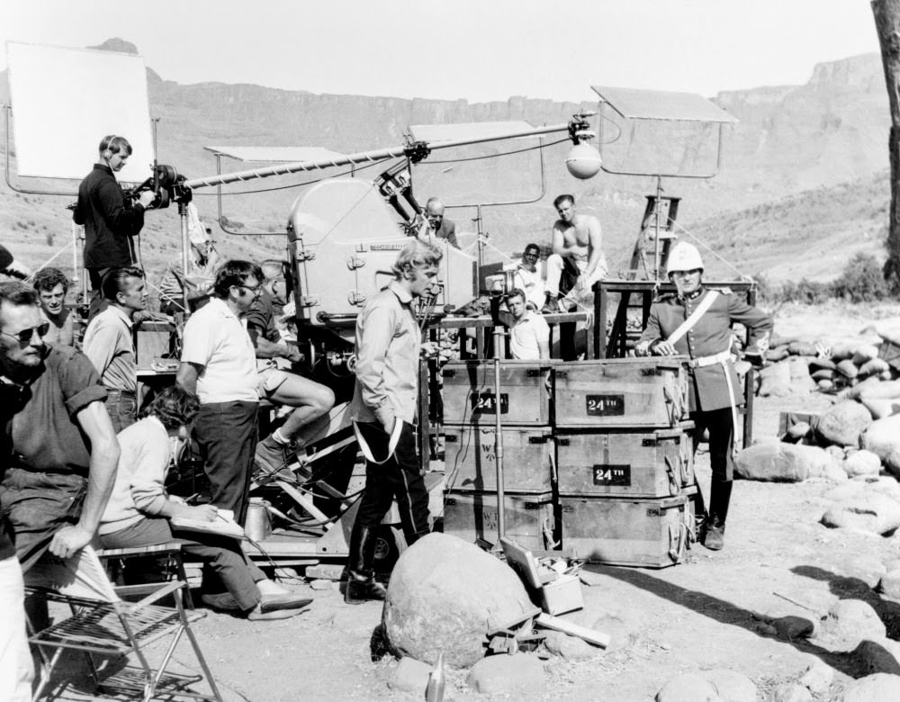 Michael Caine And Stanley Baker On Location, Zulu, 1964