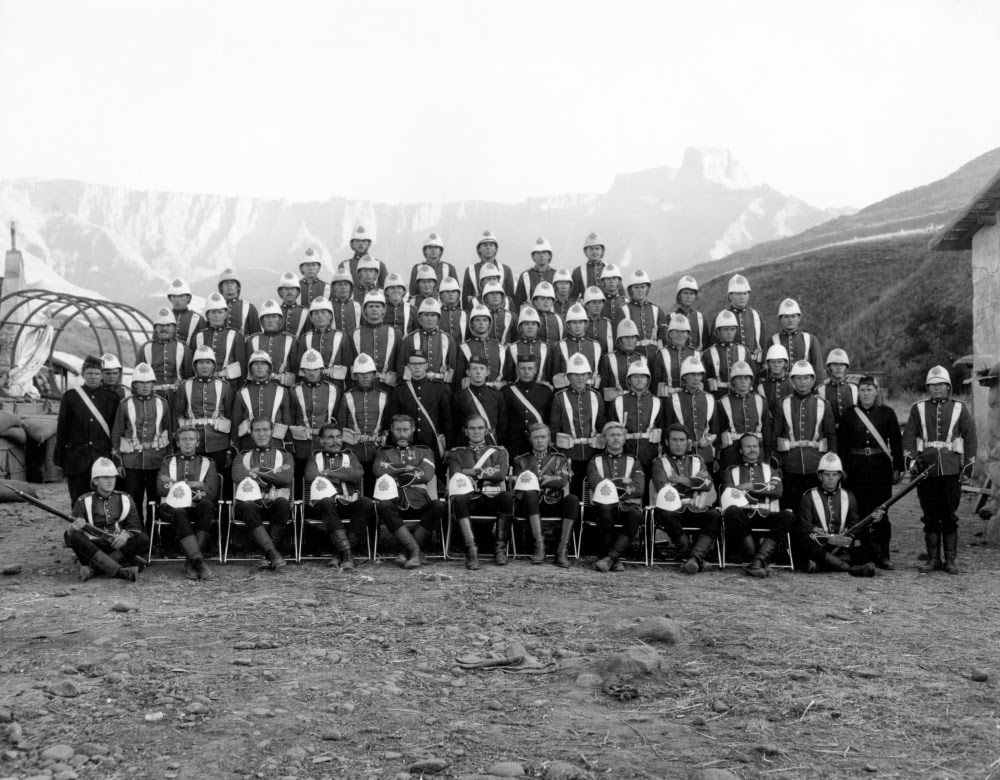 Group Portrait Of Actors Playing The British Army Regiment, Zulu, 1964