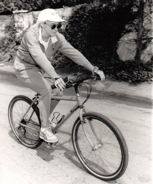 Madonna Riding A Trek Bicycle In Beverly Hills, 1991.