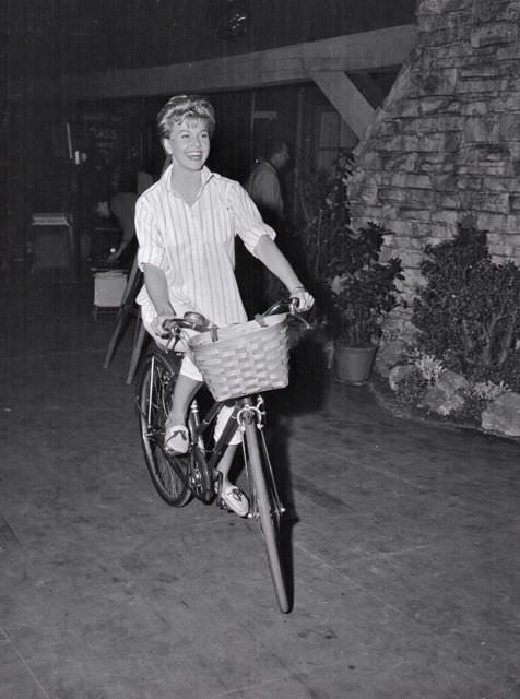 Doris Day Rides A Bike.