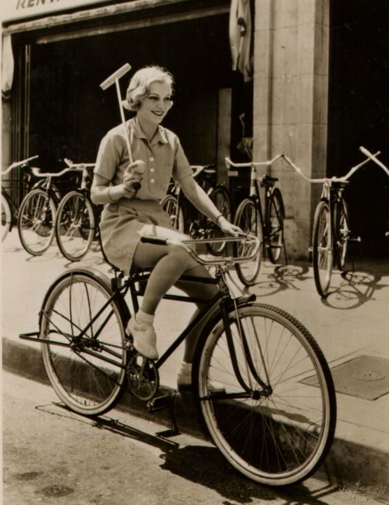 Muriel Evans Rides A Bike, Wields A Mallet.