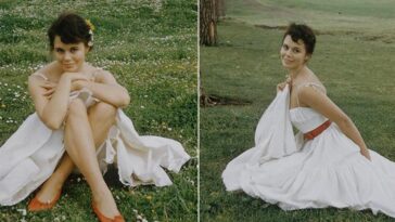 Georgia Moll White Dress 1950S