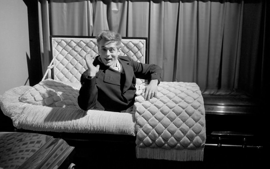 James Deen Coffin Photoshoot 1955