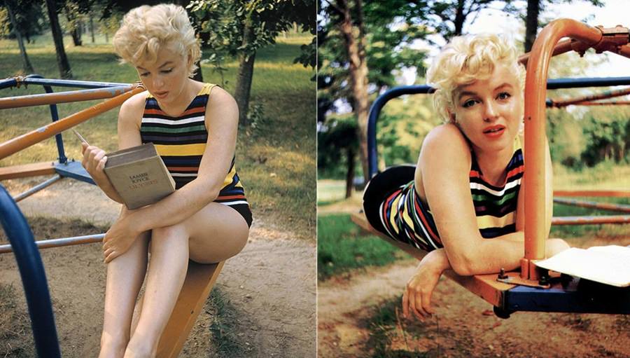 Marilyn Monroe Reading James Joyce